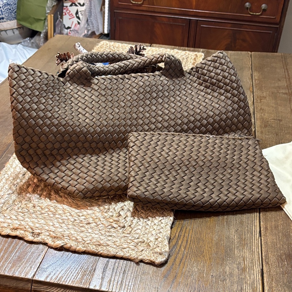 NWOT Naghedi St. Barth’s Medium Tote (Mink)